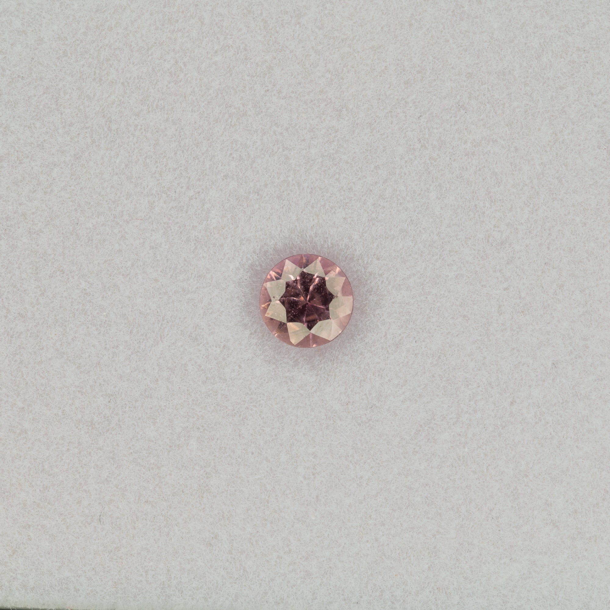0.47 carat natural pink sapphire, round 4.6mm loose gemstone