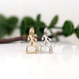 Dainty Vine Pendant Semi Mount w Diamond Accents