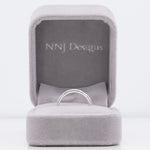 14K white gold diamond band