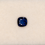 0.53 carat natural blue sapphire, cushion 4.5mm Ceylon loose gemstone