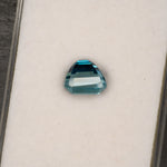 natural cambodian blue zircon emerald cut loose gemstone