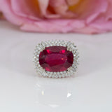 14K white & yellow gold madagascar ruby ring