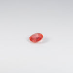 1.26 carat natural Ceylon padparadscha sapphire oval 7.6x6.3mm loose gemstone – view 3