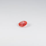 1.26 carat natural Ceylon padparadscha sapphire oval 7.6x6.3mm loose gemstone – view 3