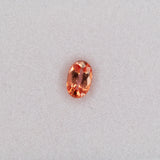 0.97 carat natural padparadscha sapphire, oval 7.3x4.7mm pink-orange loose gemstone