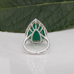 14K white & yellow gold emerald ring