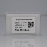 1.62 carat natural padparadscha sapphire pear 8x6mm loose gemstone – view 6