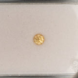 Natural Brazilian Imperial Topaz Round Cut Loose Gem ~0.59cts - Rare Earth-Mined Gemstone