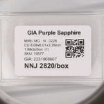 1.88 carat natural purple sapphire cushion 8.08x6.01mm loose gemstone – view 4