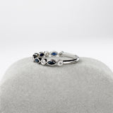 Neelima 14K White Gold Ceylon Sapphire Diamond Band