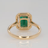 Jimin 1.6ct AAA  Zambian Emerald Ring with Natural Diamond Accents in Solid 14K Gold – Elegant Fine Jewelry Statement Gift for Her