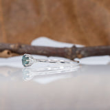 14K white gold alexandrite ring