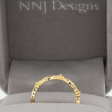 14K white gold diamond eternity band