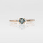 14K yellow gold alexandrite ring