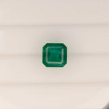 2.91ct zambian emerald emerald cut 8.2mm loose green gemstone