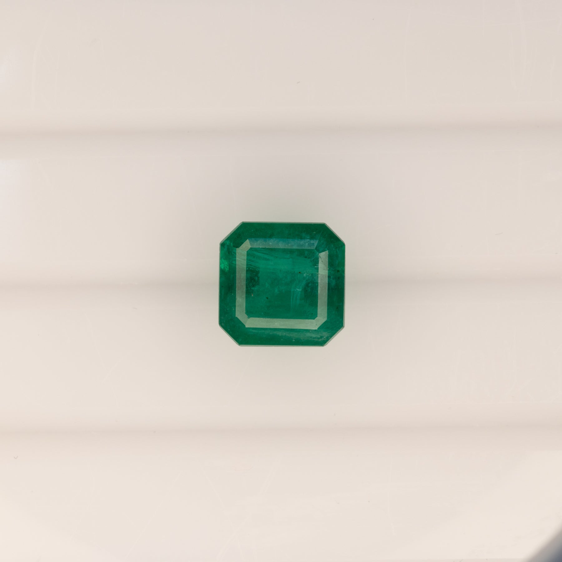 2.91ct zambian emerald emerald cut 8.2mm loose green gemstone
