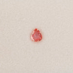 0.45 carat natural padparadscha sapphire, pear 5.6x4.7mm pink-orange loose gemstone