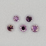 0.36 carat natural pink sapphire, round 4.8mm loose gemstone