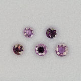 0.36 carat natural pink sapphire, round 4.8mm loose gemstone