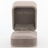Purple Sapphire Band in Solid 14K Gold - Minimalist Round Sapphire Fine Jewelry Stackable Ring