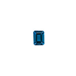 Emerald Cut London Blue Topaz Loose Gemstone 26