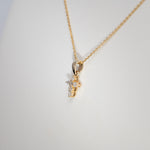 14K Yellow Gold Lab Grown Diamond Pendant