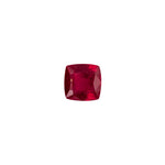 natural faceted square cushion red ruby gemstones for jewelry making