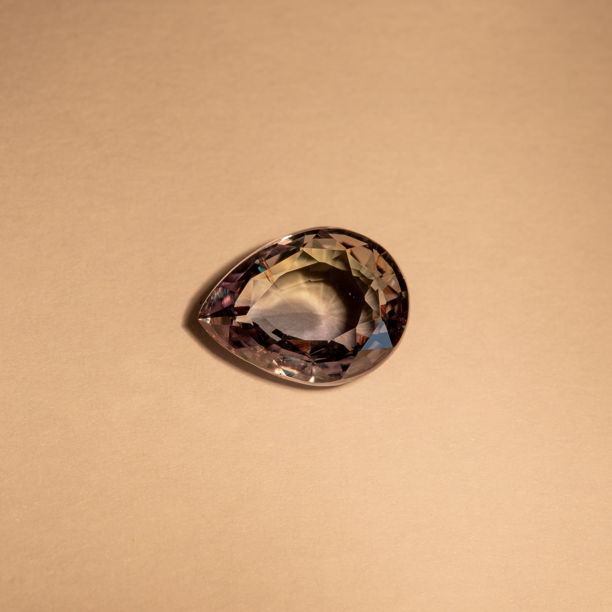 2.02 carat natural color-change alexandrite pear, 8.92x6.79mm untreated loose gemstone – view 4