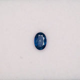 1.03 carat natural blue sapphire, oval 7x5mm loose gemstone