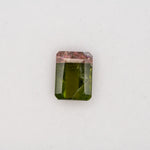 2.7ct watermelon tourmaline emerald 9.4x7.1mm loose bi-color gemstone