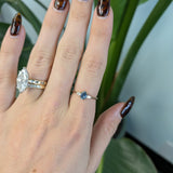 14K yellow gold montana sapphire ring