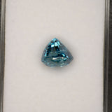natural cambodian blue zircon oval loose gemstone