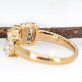 Maya 14K Yellow Gold Lab-Created Diamond Ring | Oval Shape 7x5mm