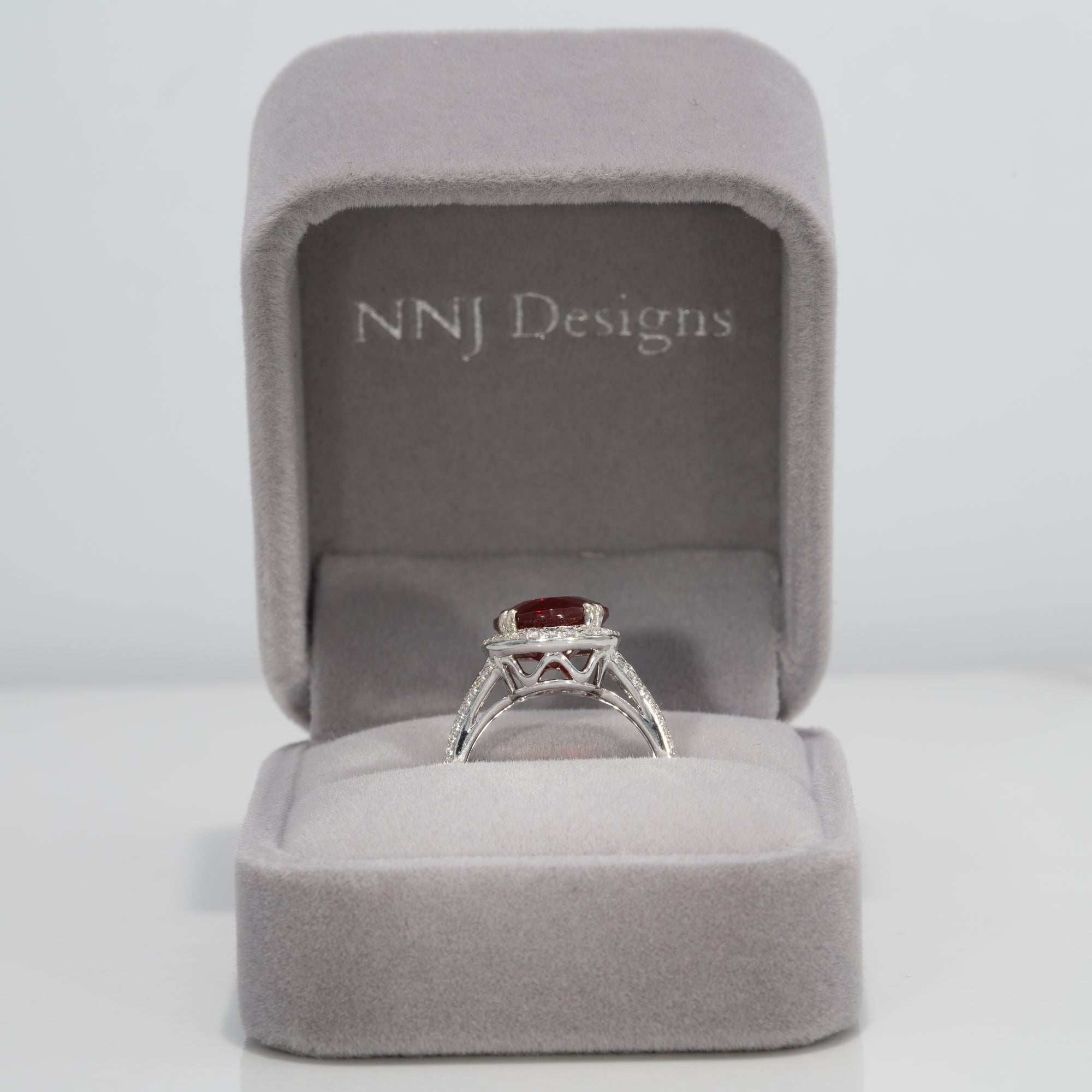 14K White Gold Tibetan Sunstone Ring
