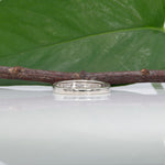 10K white gold diamond estate band