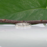 10K white gold diamond estate band
