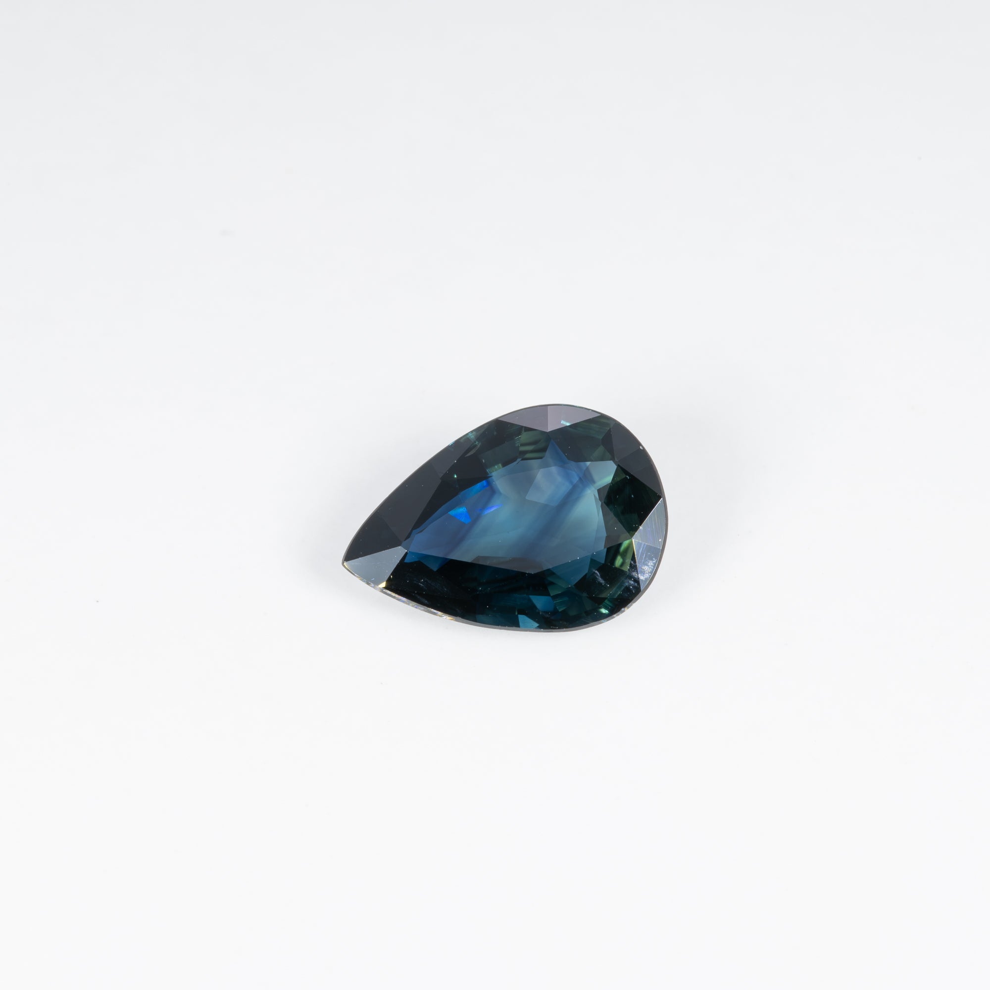 2.65 carat natural blue sapphire, pear 11.6x8.16mm loose gemstone