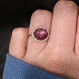 Lovely East West Oval Ring Semi Mount with a Halo of Natural Diamond Accents in Solid 14k Gold | Oval Shape | Customizable