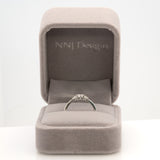 Earth Mined Diamond Ring with Diamond Accents in Solid 14K Gold – Minimalist Round 4mm Fine Jewelry Ring