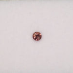 0.30 carat natural champagne sapphire, round 3.9mm Ceylon loose gemstone