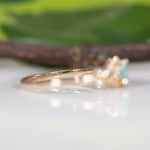 14K yellow gold paraiba tourmaline ring