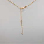 14K yellow gold mozambique ruby necklace