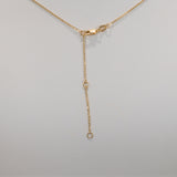 14K yellow gold mozambique ruby necklace
