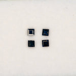 0.17 carat natural blue sapphire princess 2.8mm loose gemstone – view 2