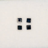 0.17 carat natural blue sapphire princess 2.8mm loose gemstone – view 2