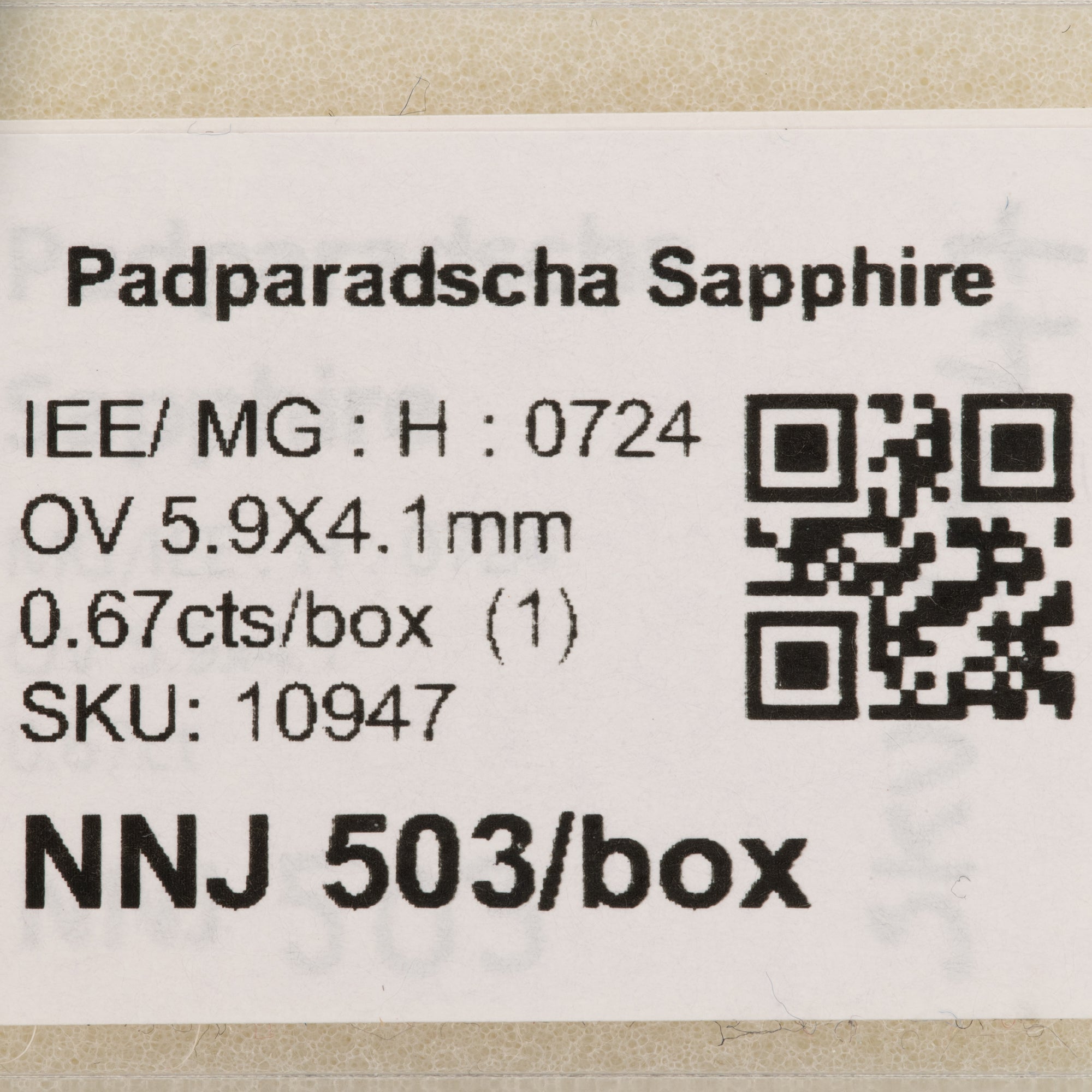 0.67 carat natural padparadscha sapphire oval 5.9x4.1mm loose gemstone – view 2