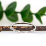 14K White Gold Diamond Open Stackable Band