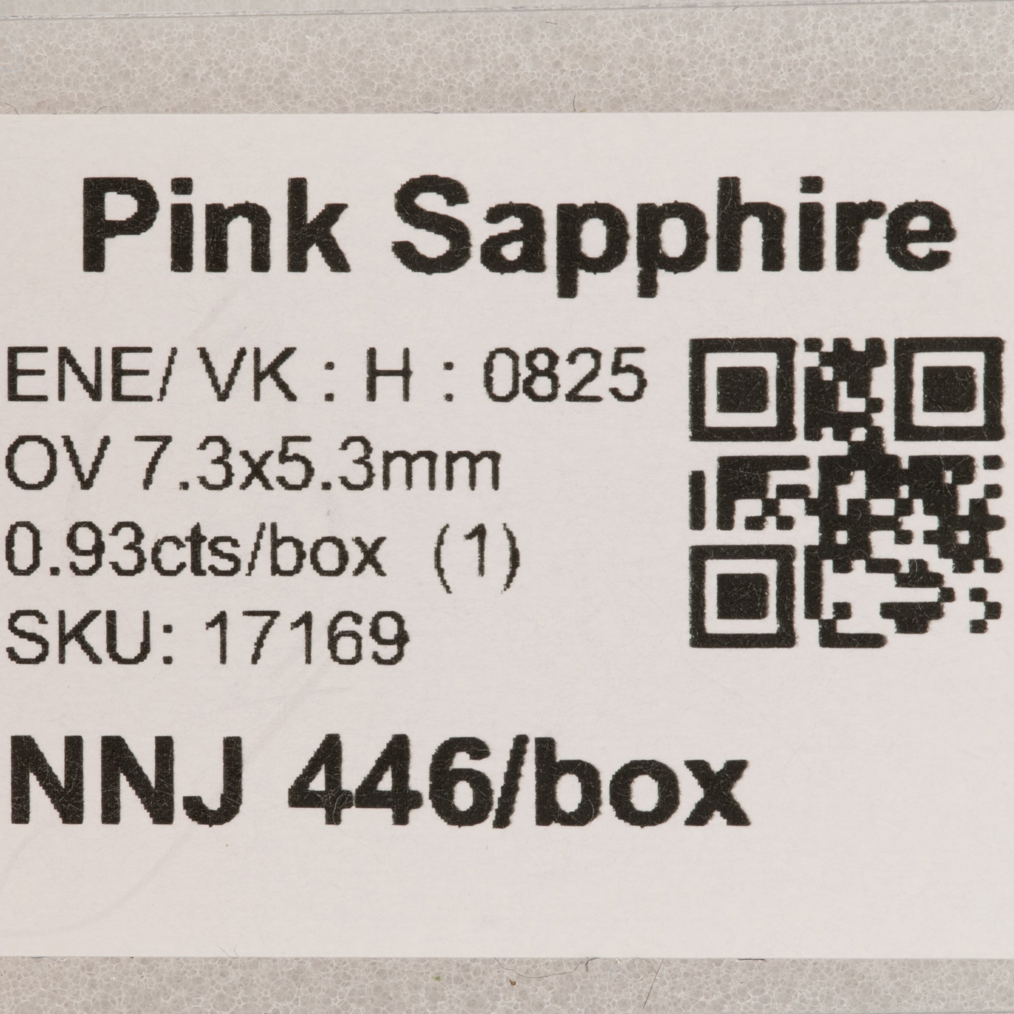 0.93 carat natural pink sapphire oval 7.3x5.3mm loose gemstone – view 2