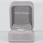 14K white gold lab grown diamond band