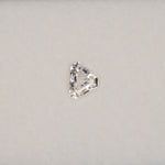 1.07 carat natural white sapphire, shield cut 6.4x5.5mm Ceylon loose gemstone